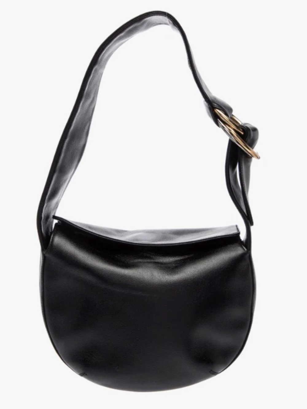 Cartier Trinity Mini Black Leather Shoulder Bag - tricolor hardware